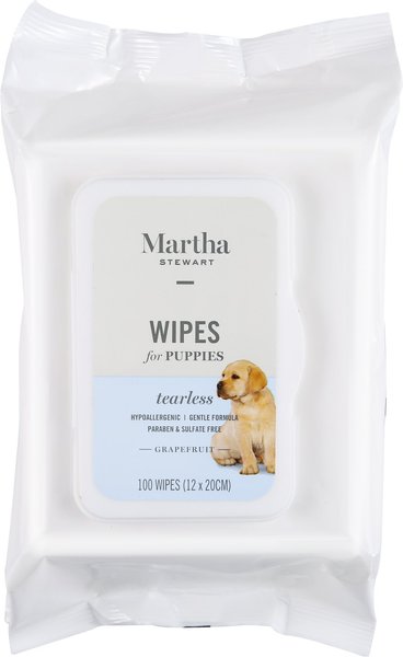 Martha Stewart Tearless Grapefruit Scent Puppy Wipes