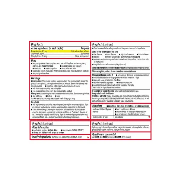 Tylenol 24-Count Sinus Severe Daytime Caplets