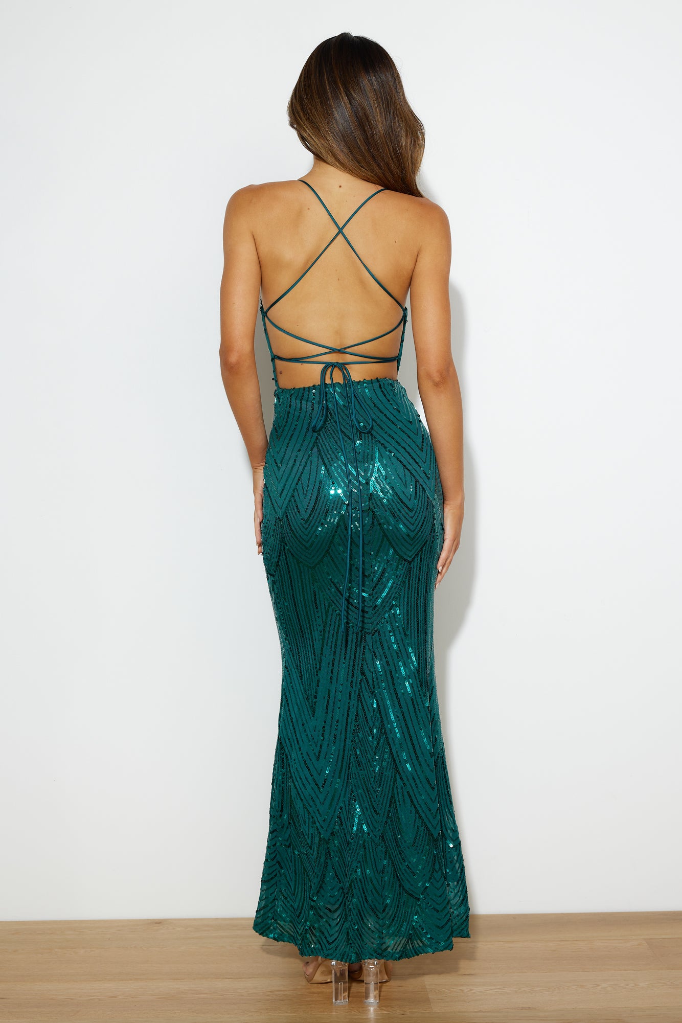 Own The Club Maxi Dress Teal