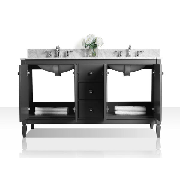 Kayleigh Sapphire Gray 60-Inch Vanity Console