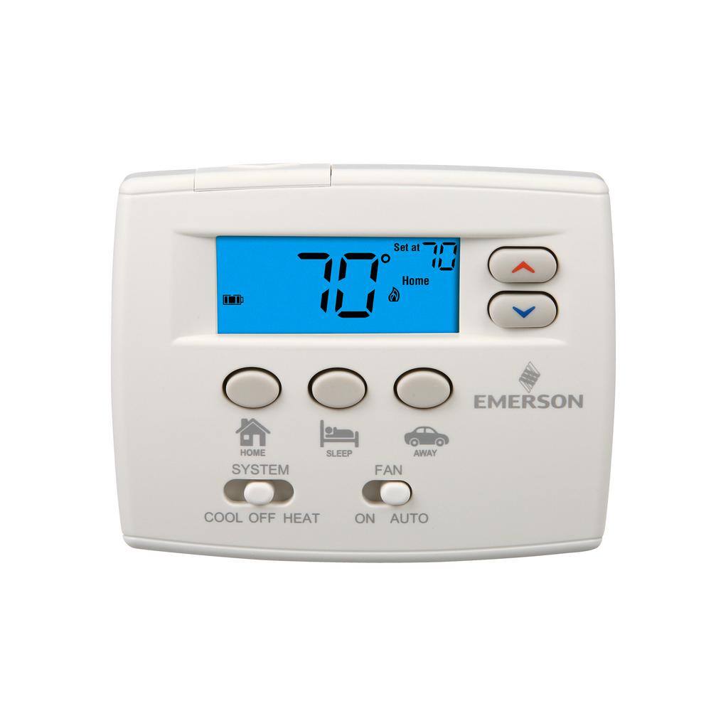 Emerson 80 Series Blue Non-Programmable Single Stage (1H1C) Easy Set Thermostat 1F86EZ-0251