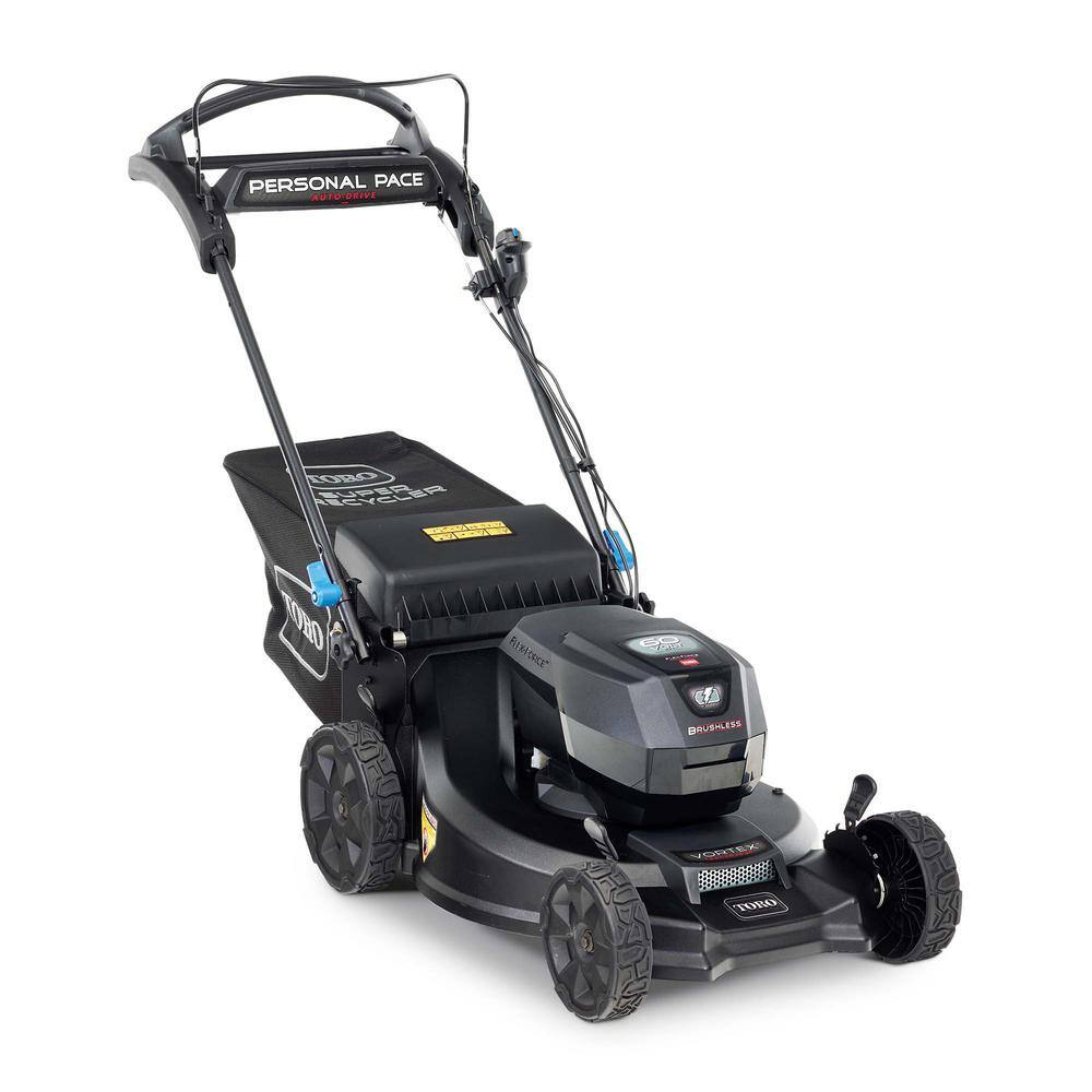 Toro 21 in. Super Recycler 60-Volt SmartStow Max Cordless Battery Walk Behind Mower 7.5 Ah Battery and Charger Included 21566