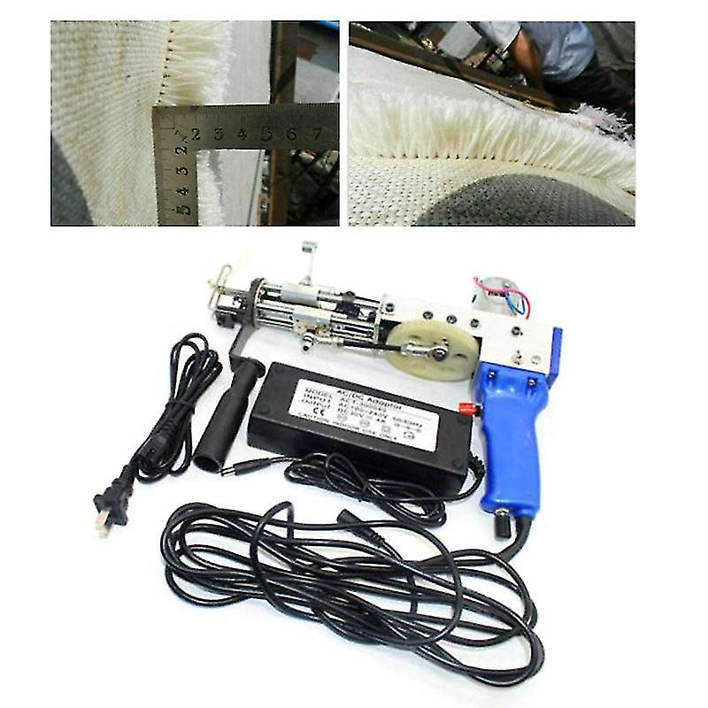 220v Cut Pile Electric Carpet Tufting Gun Carpet Weaving Flocking Machines Cut Pile Td-01 Power Tool  Hand Gun 9-21mm Blue