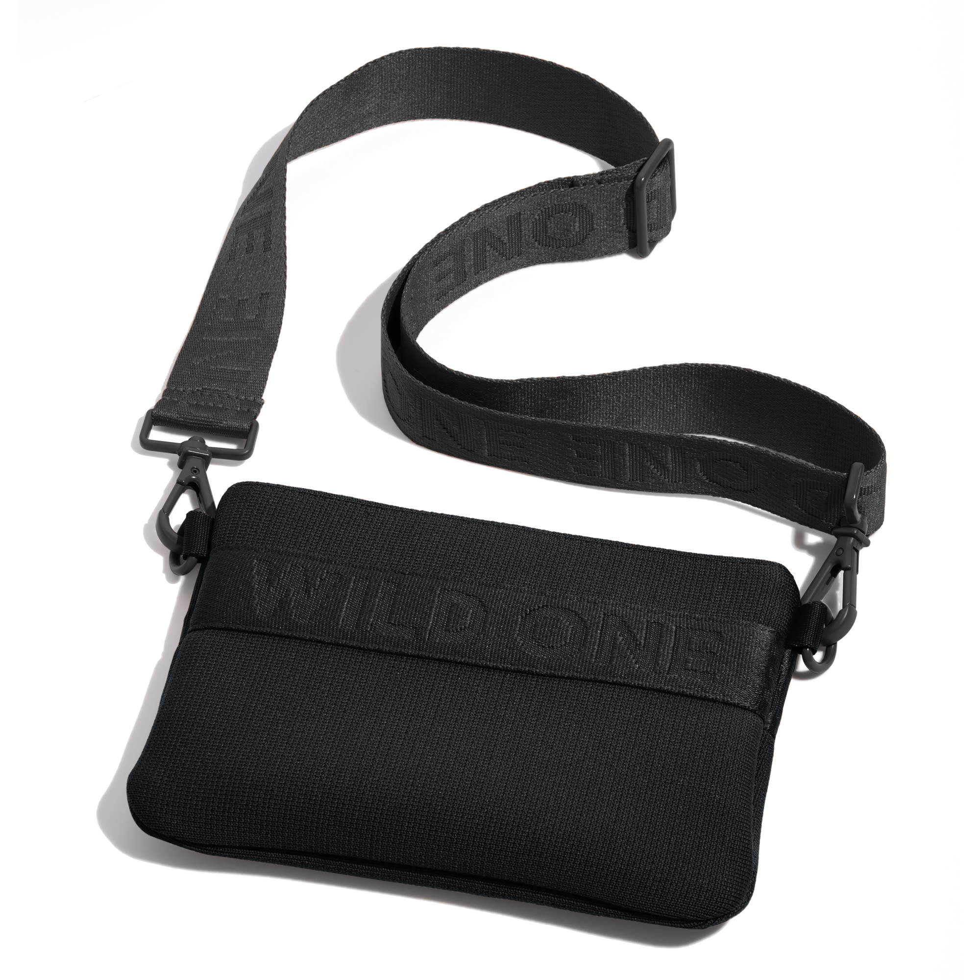 Wild One Recycled Knit Black Treat Pouch