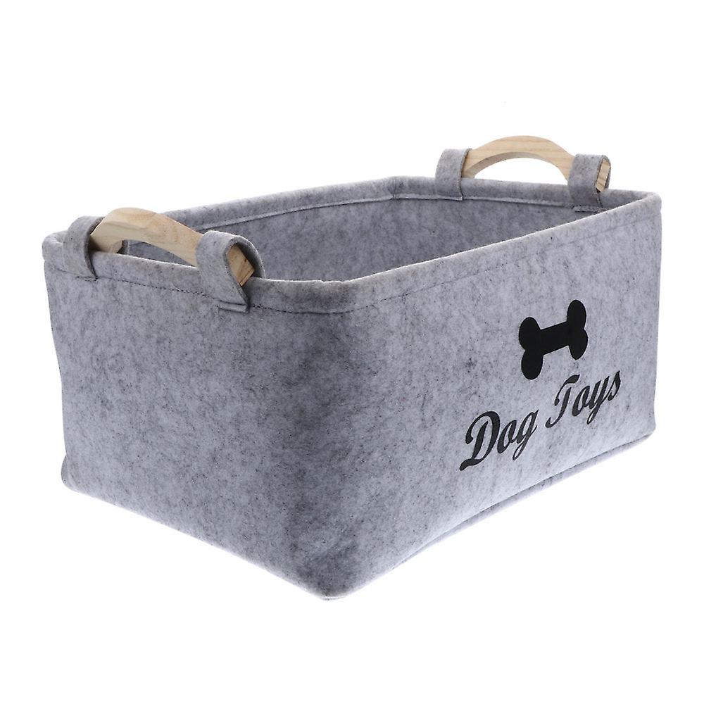 Sturdy dog toys storage basket