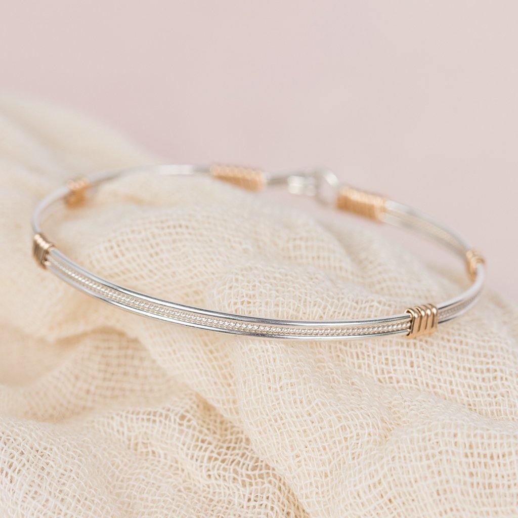 Ronaldo Jewelry  Be Kind Bracelet - Made with 14K Gold and Argentium Silver