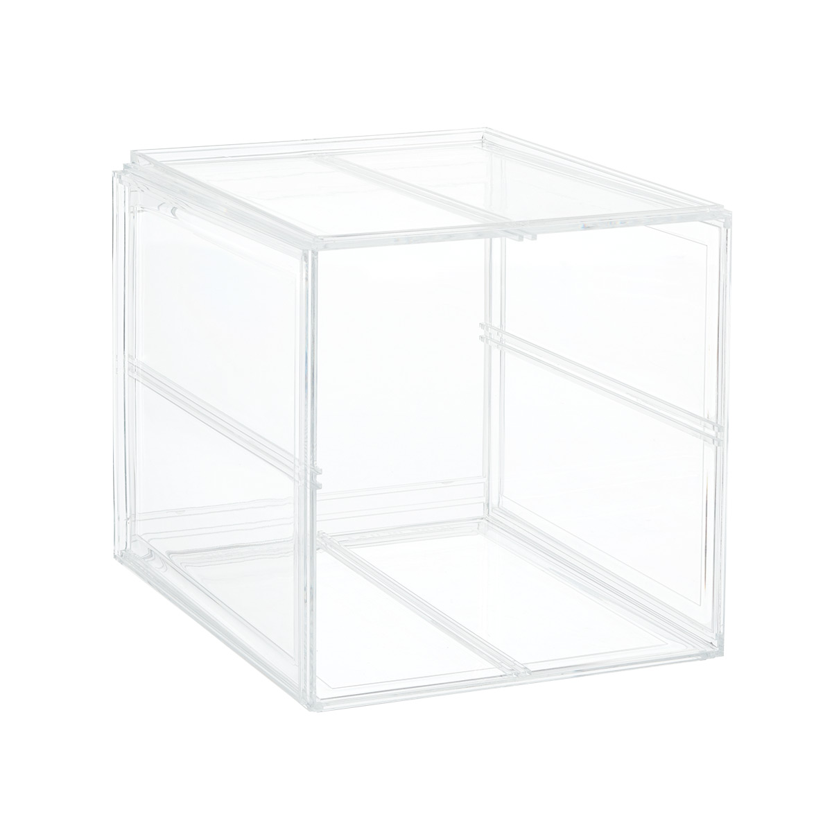 Clear Divided Handbag Cube