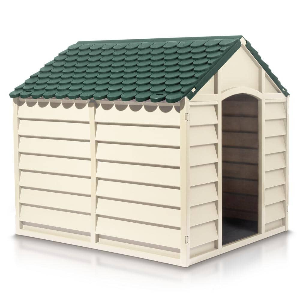 Starplast Dog Kennel Beige and Green-Large 05701