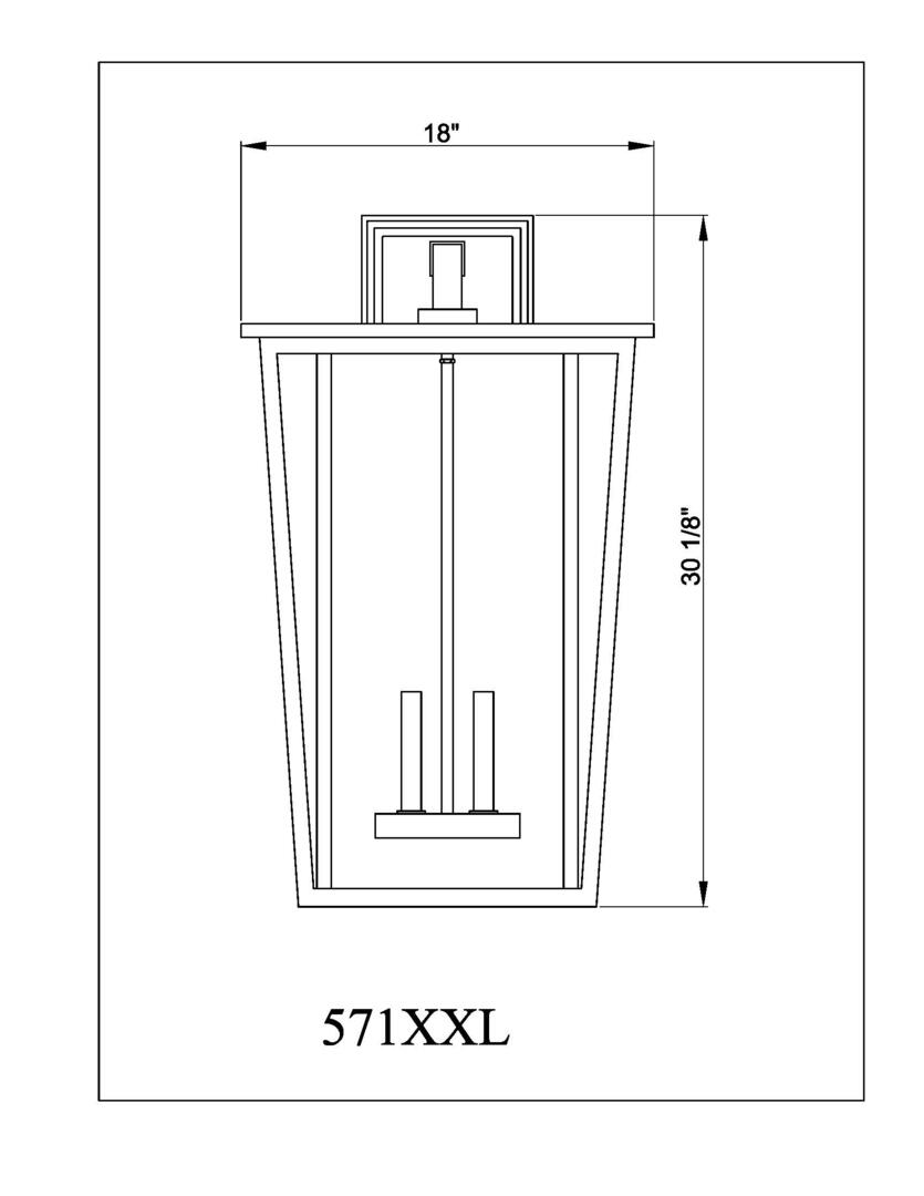 Z-Lite 571XXLBK