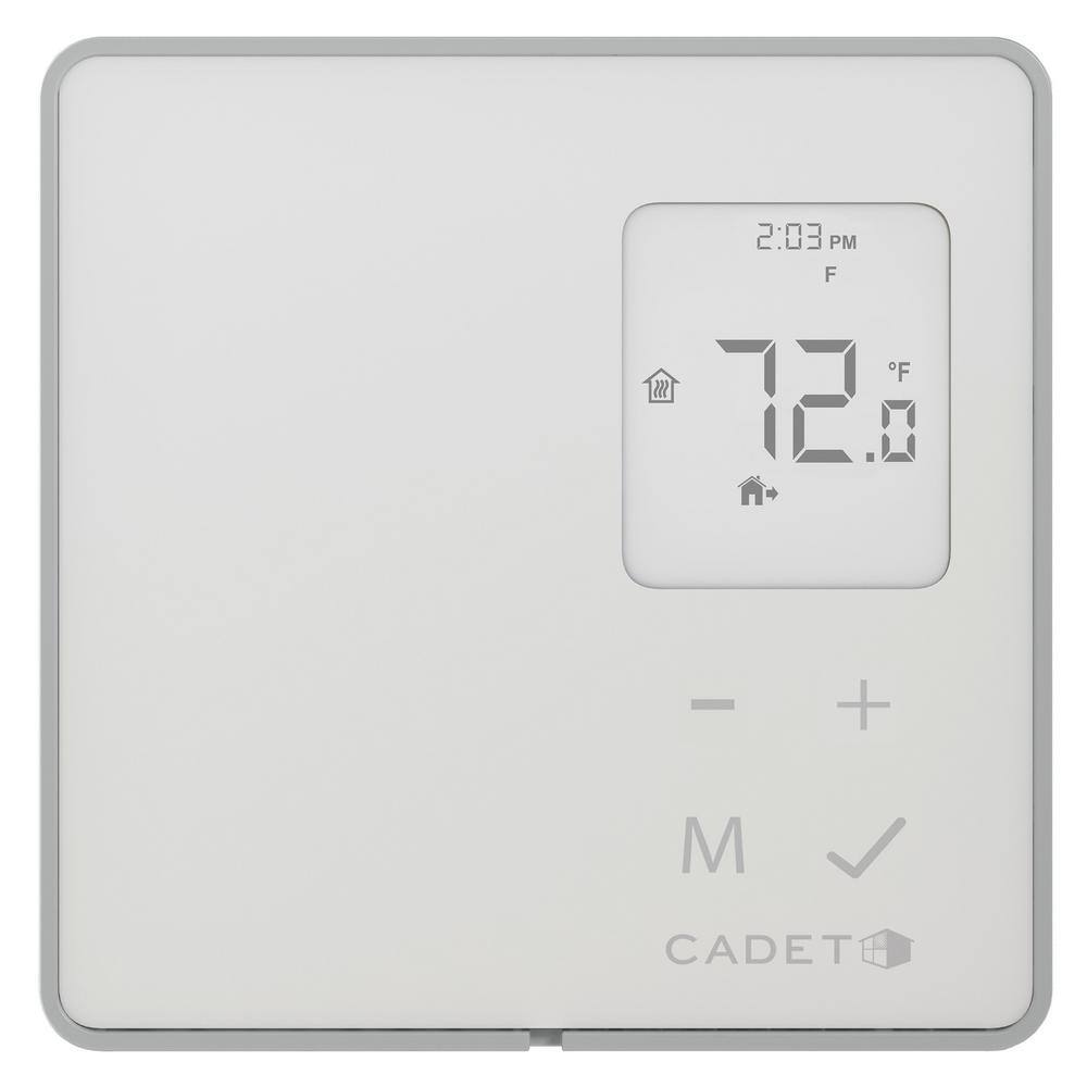 Cadet Single-pole 16.7 Amp Line Voltage 120240-volt TEP Series 5-2 Day Electronic Programmable Thermostat in White TEP402DW