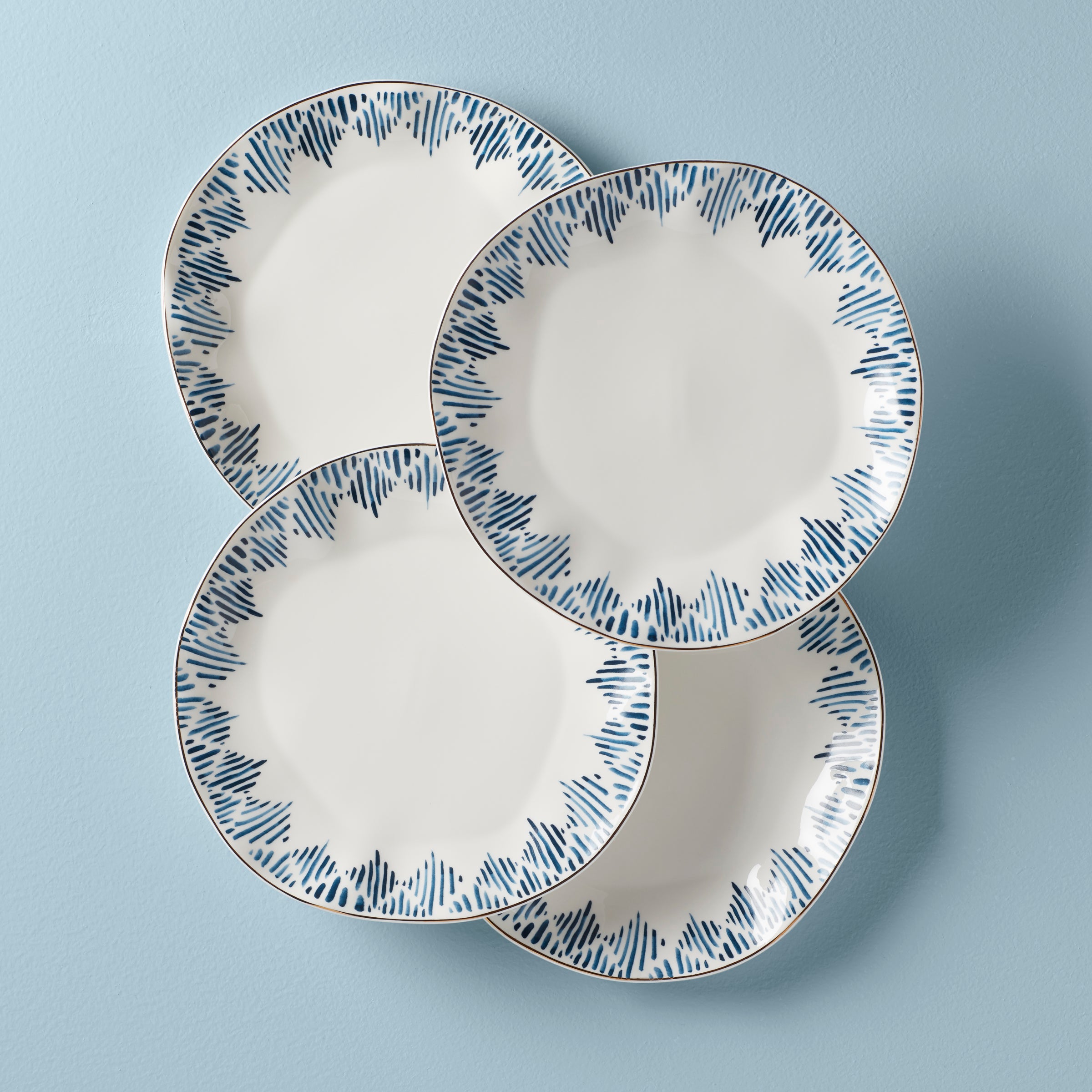 Blue Bay 4-Piece Dinner Plate Set