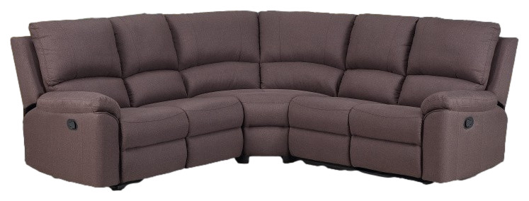 HomeRoots 80 quotX 80 quotX 39 quotBrown Sectional   Transitional   Sectional Sofas   by HomeRoots  Houzz