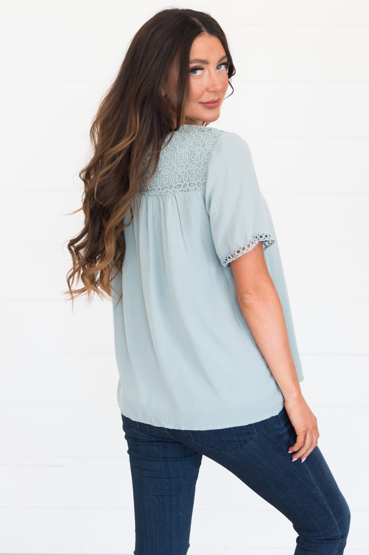 Keep It Sweet Modest Blouse