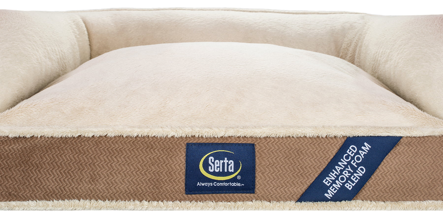 SertaPedic Memory Foam Mini Couch Bed in Brown, Small