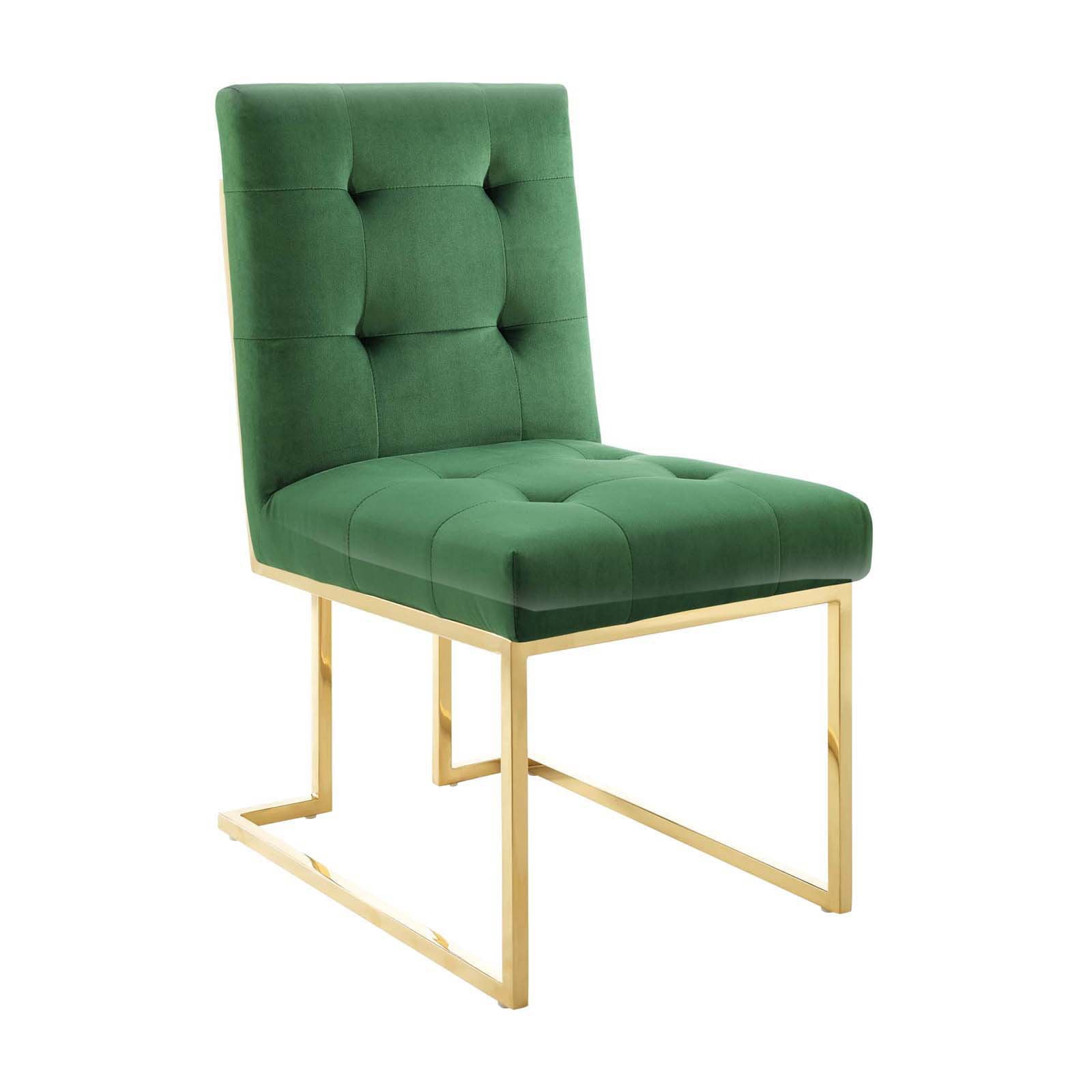 Modway Privy Gold Performance Velvet Dining Chair