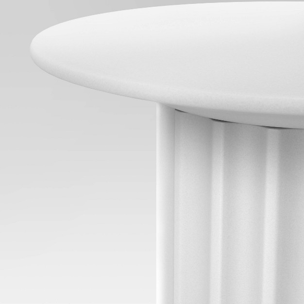 Plaster Accent Table White Designed With Studio Mcgee