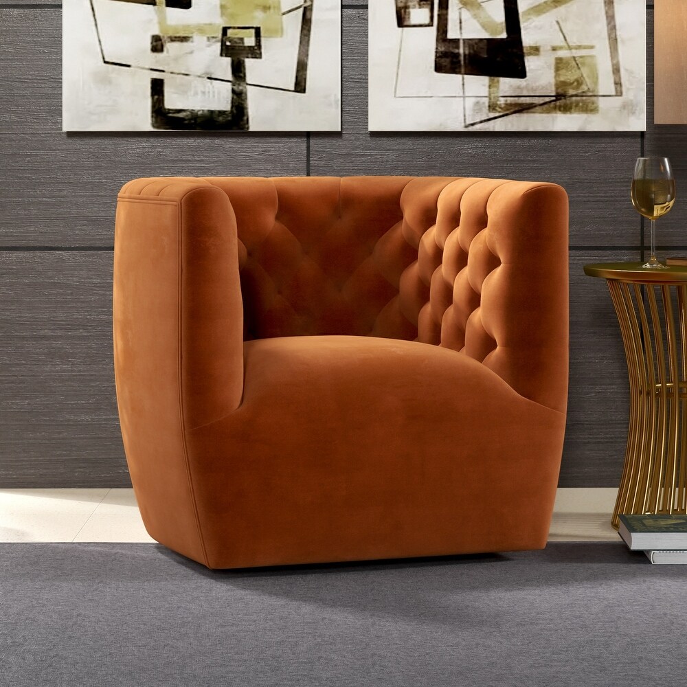 Luxor Mid Century Modern Swivel Accent Comfy Chair