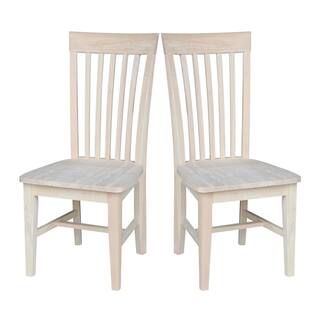 International Concepts Unfinished Wood Mission Dining Chair (Set of 2) C-465P