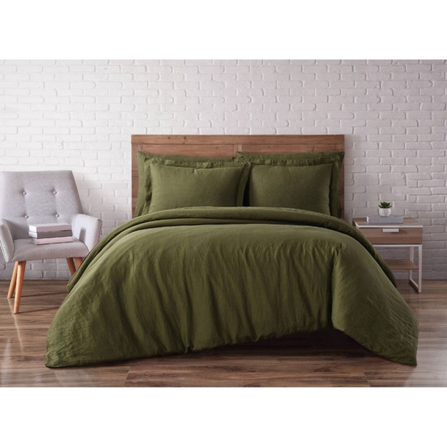 Flax Linen King Duvet Set Brooklyn Loom