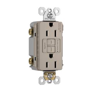 Legrand radiant 15 Amp 125 Volt Tamper Resistant GFCI ResidentialCommercial Decorator Duplex Outlet Nickel 1597TRNICC4