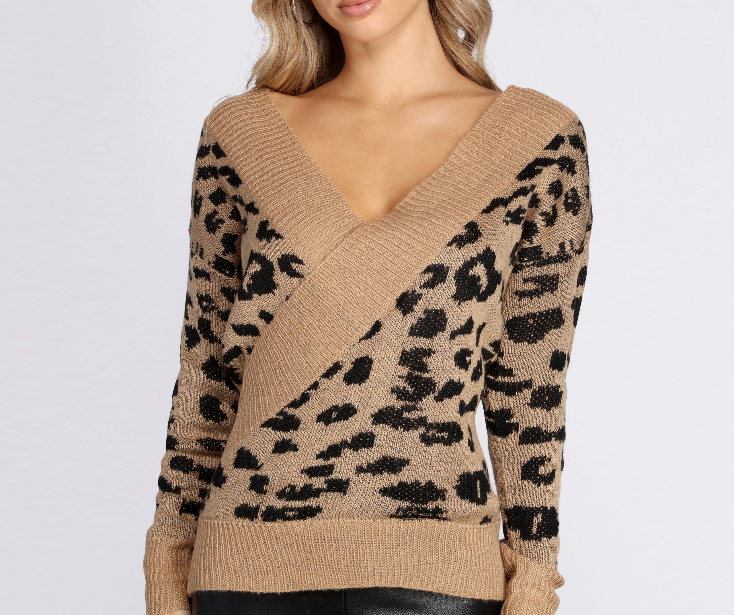 Can't Be Tamed Surplice Sweater