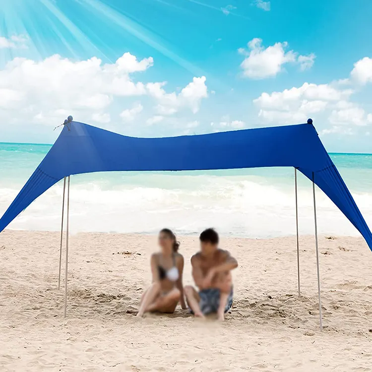 outdoor big canopy tent with sand bags easy up beach /stretch beach tent canopy/shelter for sun