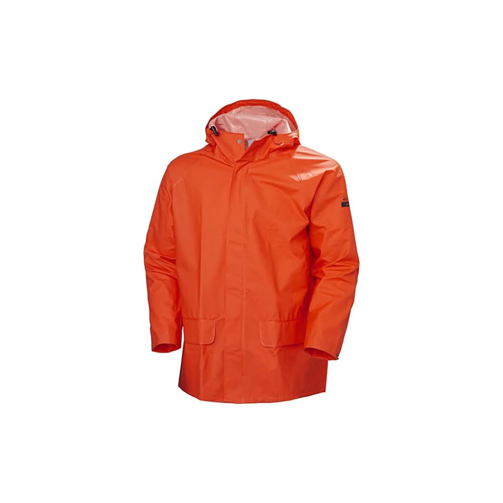 Helly Hansen Mandal Rain Jacket Polyester Dark Orange Small ;