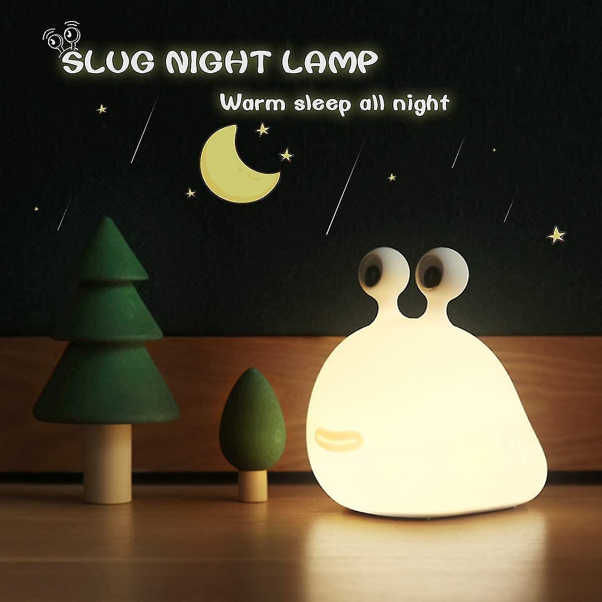 Slug Night Light， Nursery Squishy Lamp， Silicone Night Light For Breastfeeding， Cute Animal Bedside Lamp For Baby Kids Teens， Soft Nightlight