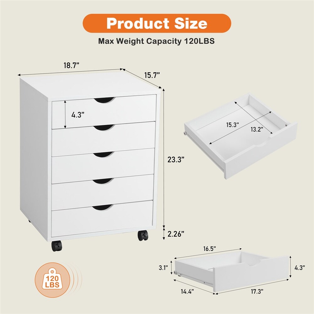 5 Drawer Chest Storage Cabinets Dressers