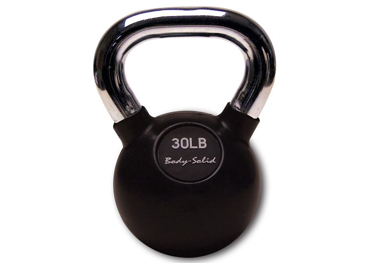 Body-Solid 30 lb Premium Rubber Coated Kettlebell