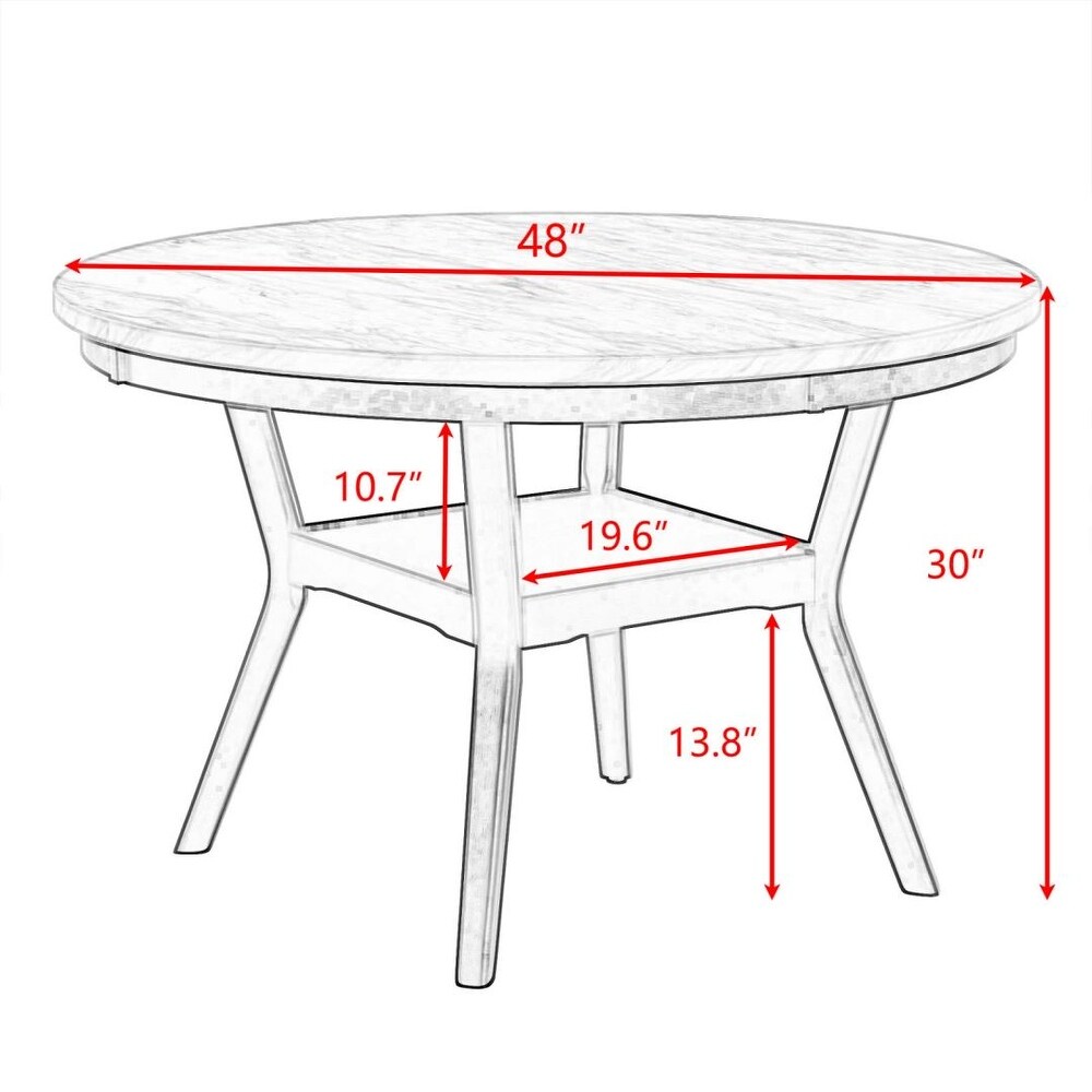 5 piece dining table and chair set round dining table with 4 upholstered chairs