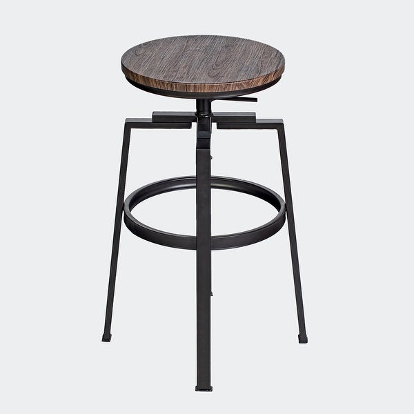 Set of 2 Swivel Adjustable Height Bar Stool