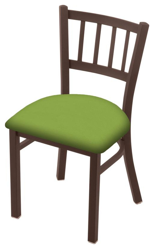 610 Contessa 18 Chair with Bronze Finish and Canter Kiwi Green Seat   Transitional   Dining Chairs   by VirVentures  Houzz