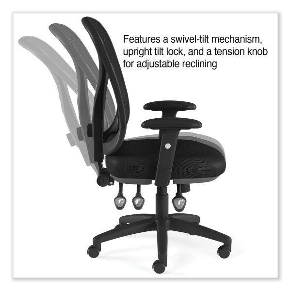 Alera Aeson Series Multifunction Task Chair， Supports Up to 275 lb， 15