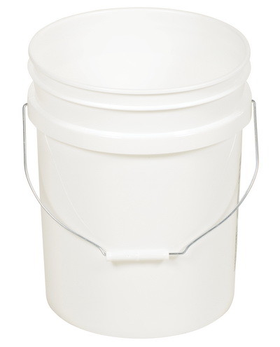 Vestil PAIL 54 PWS white open head pail steel hand...