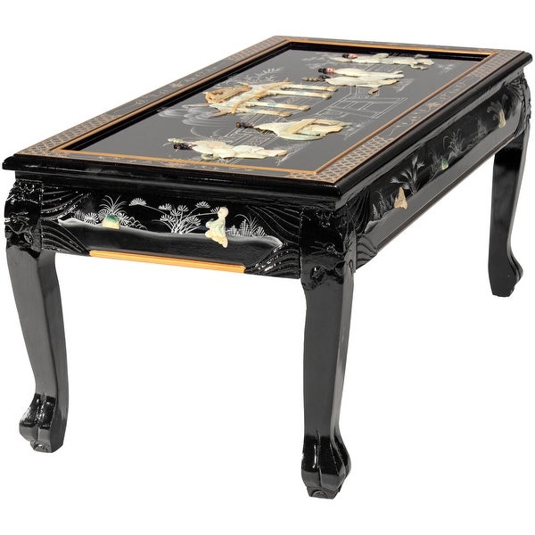 Black Lacquer Coffee Table - Royal Ladies