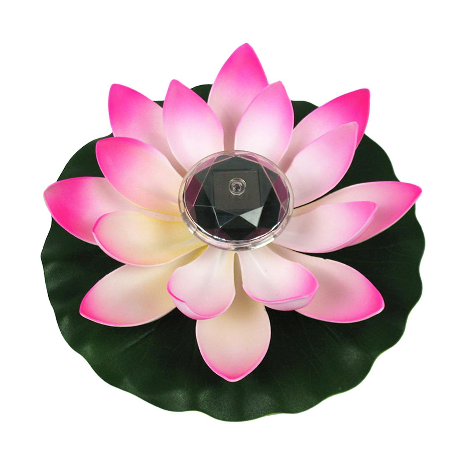 Floating Lotus Lights Waterproof Pool Artificial Lotus Pool Lights Pink