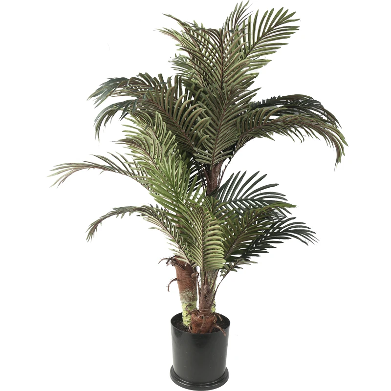 China supplier fake green plant for indoor outdoor home garden decor faux plastic tree artificial cycas revoluta palm tree