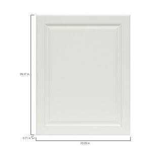 Hampton Bay Hampton 23 in. W x 29.50 in. H Base Cabinet Decorative End Panel in Satin White KAEP2430-SW