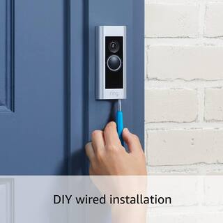 Ring Video Doorbell Pro - Smart Wired WiFi Doorbell Camera with Color Video Previews Night Vision and Quick Replies B08M125RNW