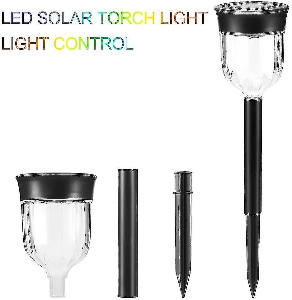 Solar Torch Garden Light Rgb， Led Lamp Decoration Solar Lighting Waterproof Ip65 Exterior Decoration