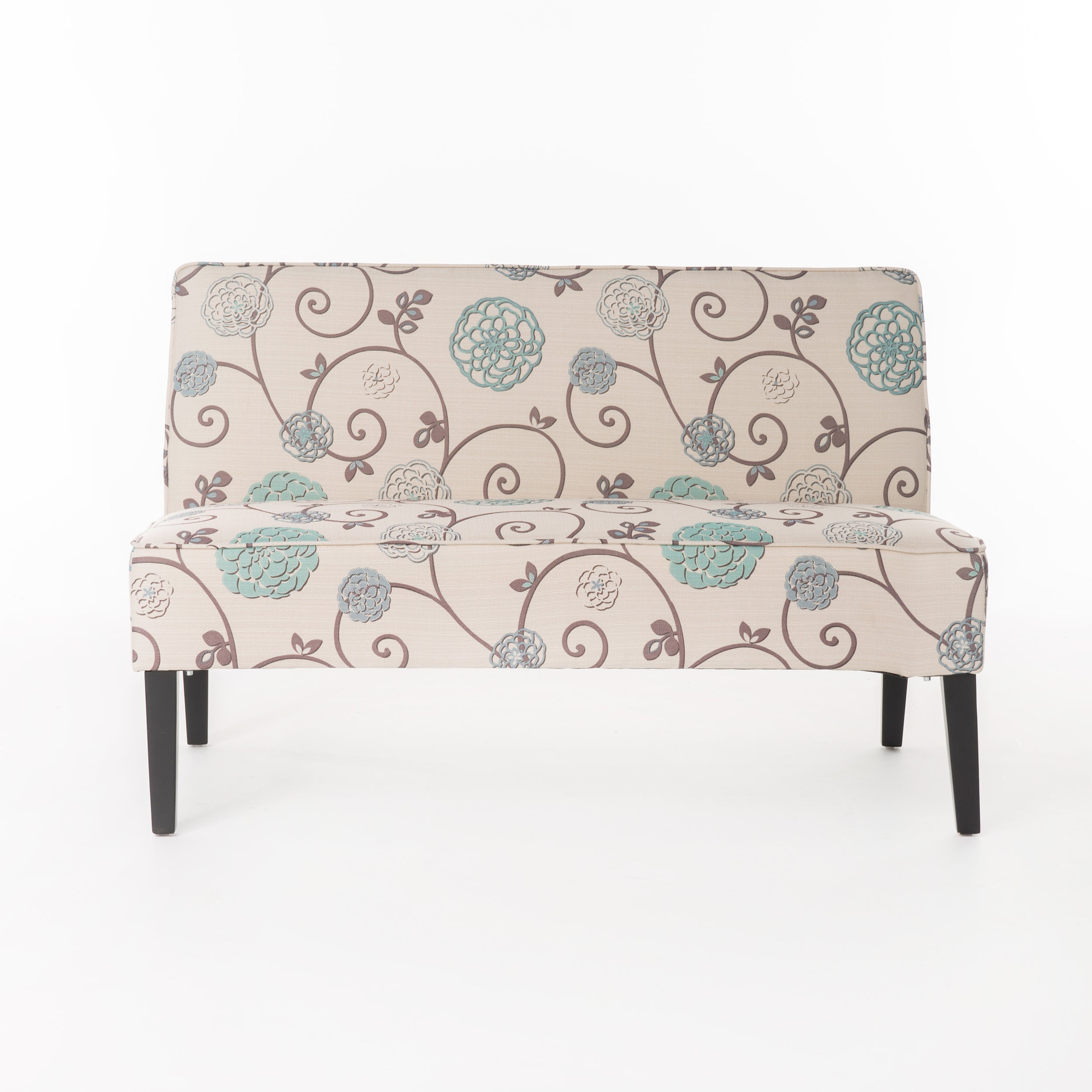 Charlotte Modern Simple Elegant Fabric Settee