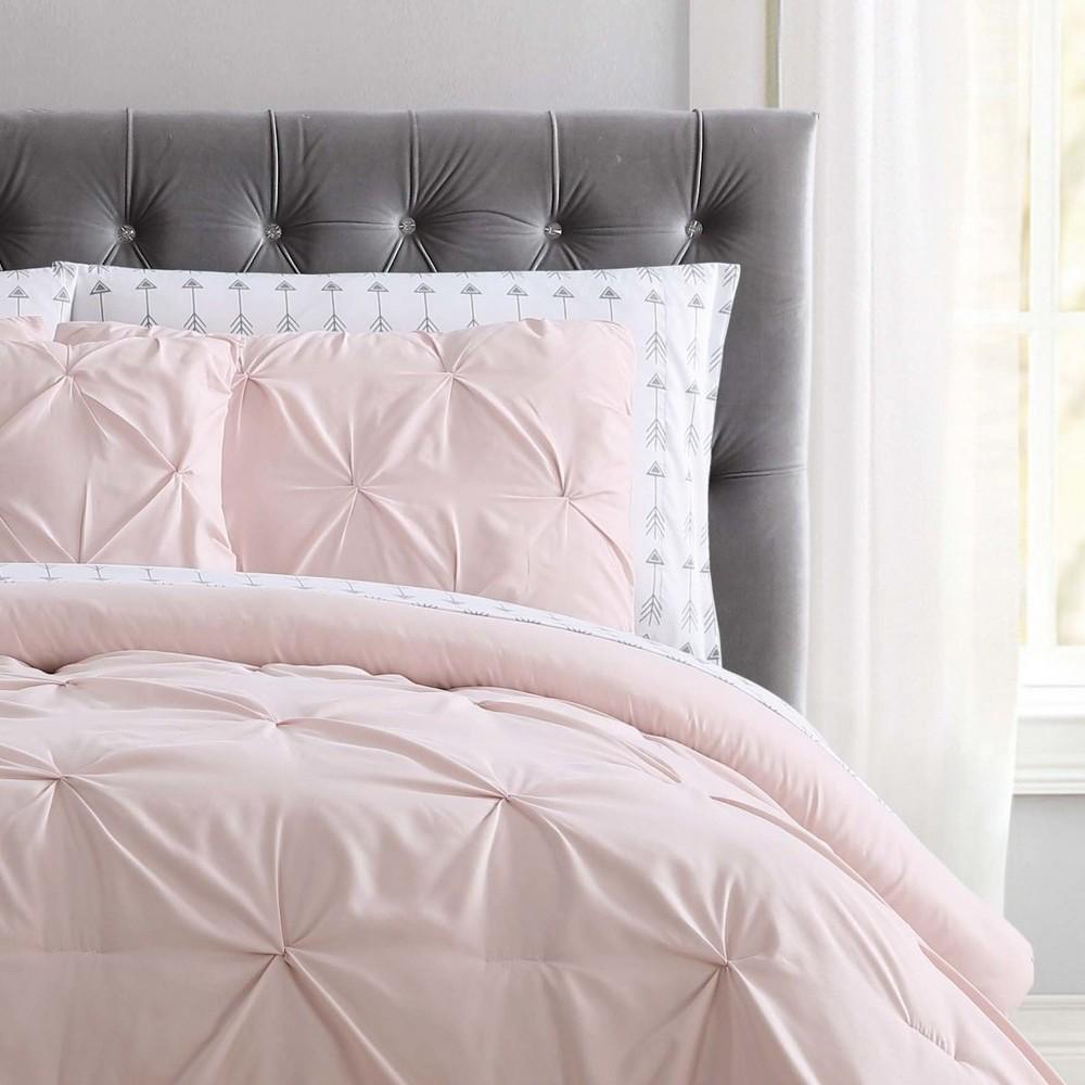 Truly Soft Arrow Pleated Blush Twin Bed in a Bag  Crowdfused