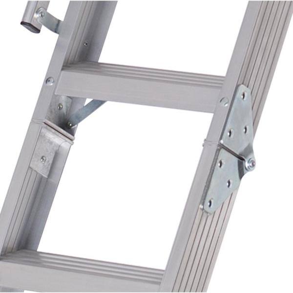 Louisville Ladder Everest 10 ft. - 12 ft. 22.5 in. x 63 in. Aluminum Attic Ladder with 350 lb. Load Capacity AL228P