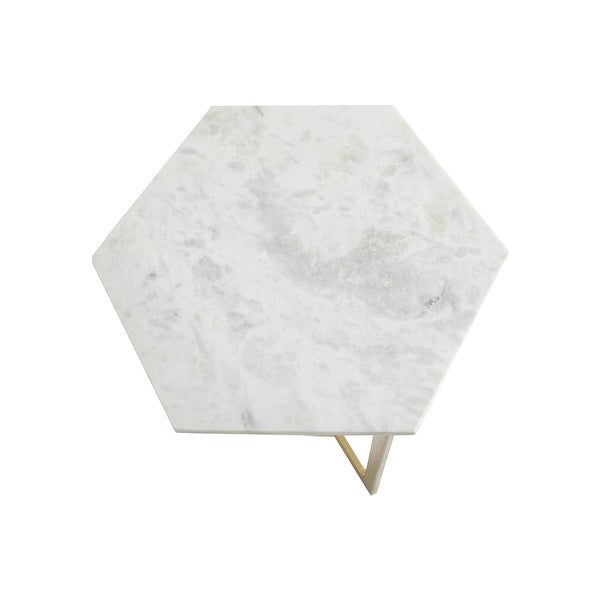 Aurora Home Piers Hexagon Marble Table - 18