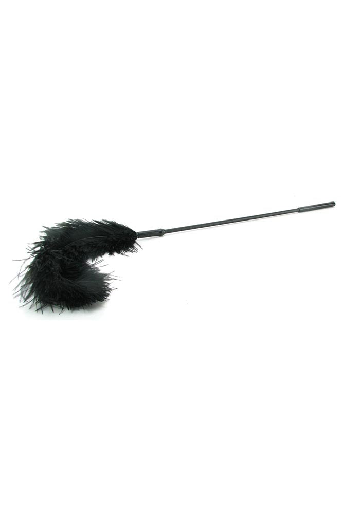 Ostrich Feather Body Tickler in Black