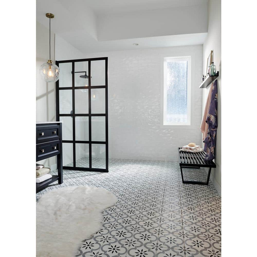 MSI Azila Encaustic 8 in. x 8 in. Matte Porcelain Floor and Wall Tile (5.16 sq. ft.Case) NFLOBA8X8