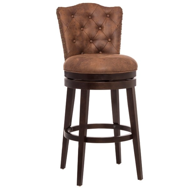 Hillsdale Edenwood Wood Bar Height Swivel Stool