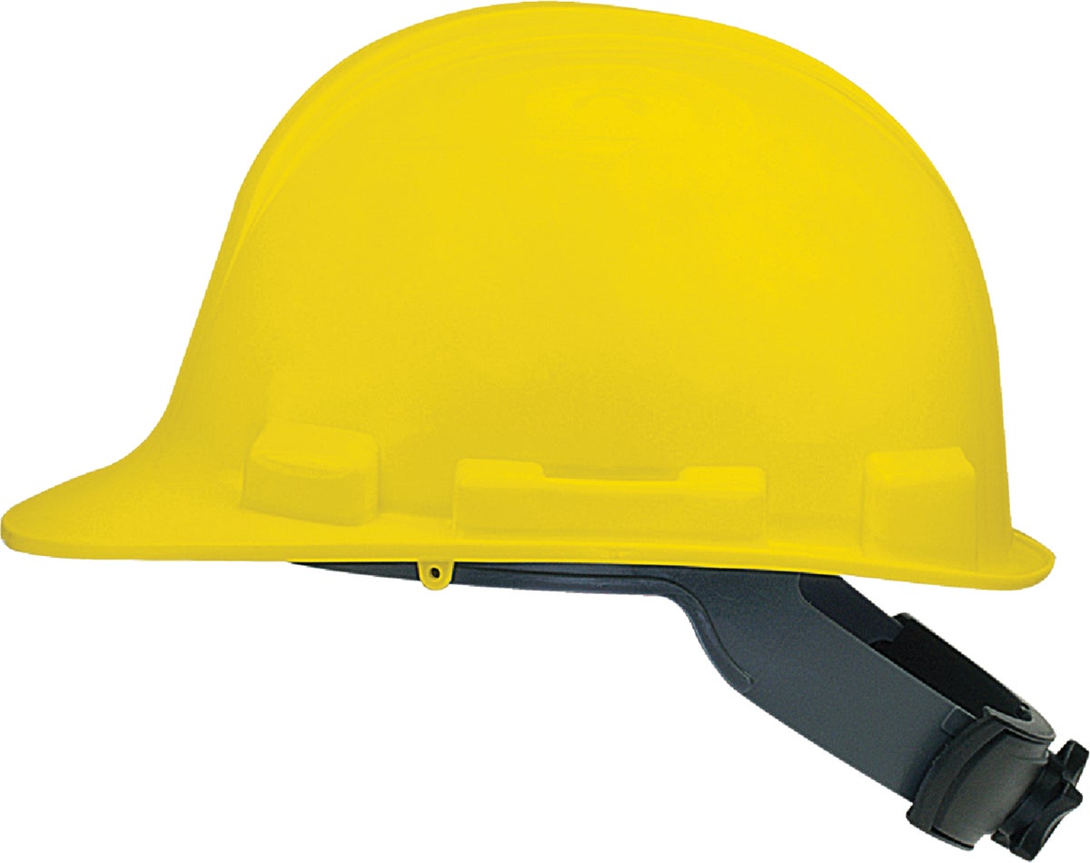 Safety Works Cap Style Wheel Ratchet Hard Hat Universal Yellow