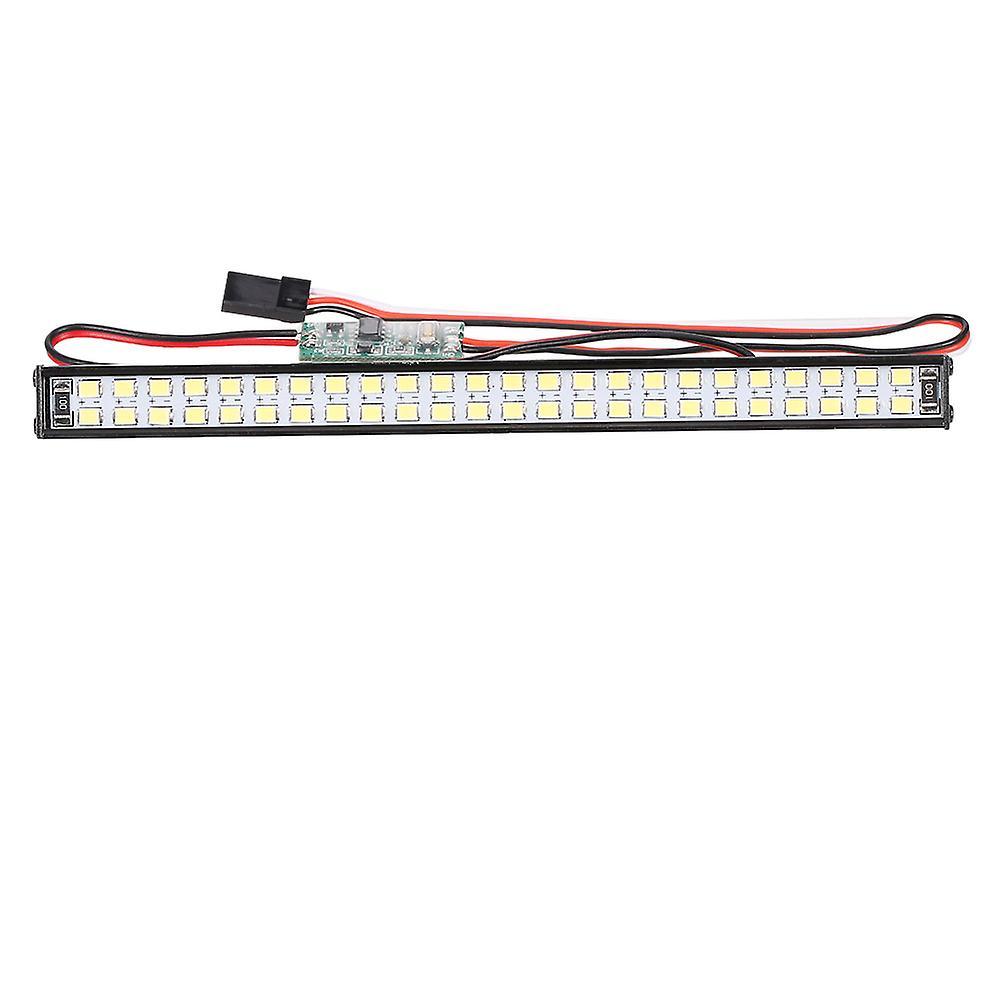 Rc Car Led Lights Bar With L-shaped Bracket 147mm/5.8in Metal Roof Lamp Light Headlight 48leds Light For Axial Scx Rc Car 1/10 Traxxas Trx-4 Trx-6 D90